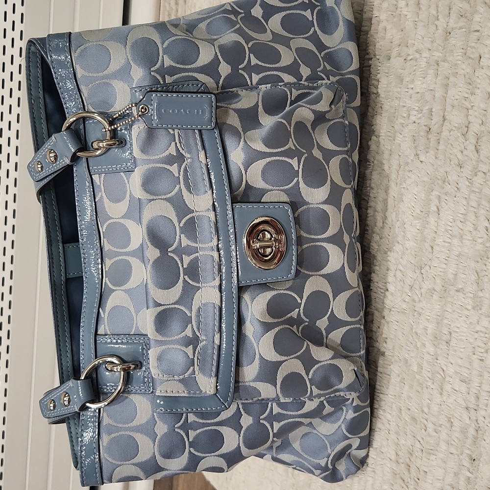 Stylish Blue Patterned Women's Bag